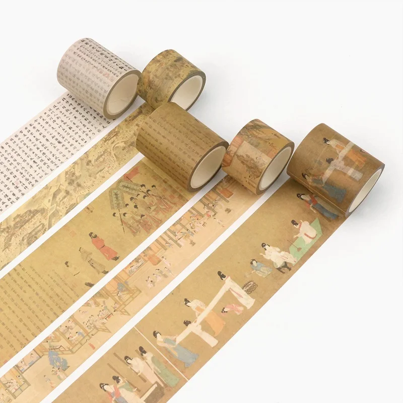 24 дизайна китайская традиционная живопись/штамп/печать японский васи декоративный клей DIY маскирующая бумага клейкая лента наклейка этикетка