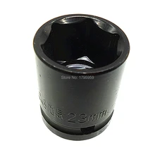 1/2 дюймов мелкий Квадратный привод ударная розетка 23 мм 6 точечный метрический ключ гнездо для ударных пушек и пневматических трещоток электроинструменты