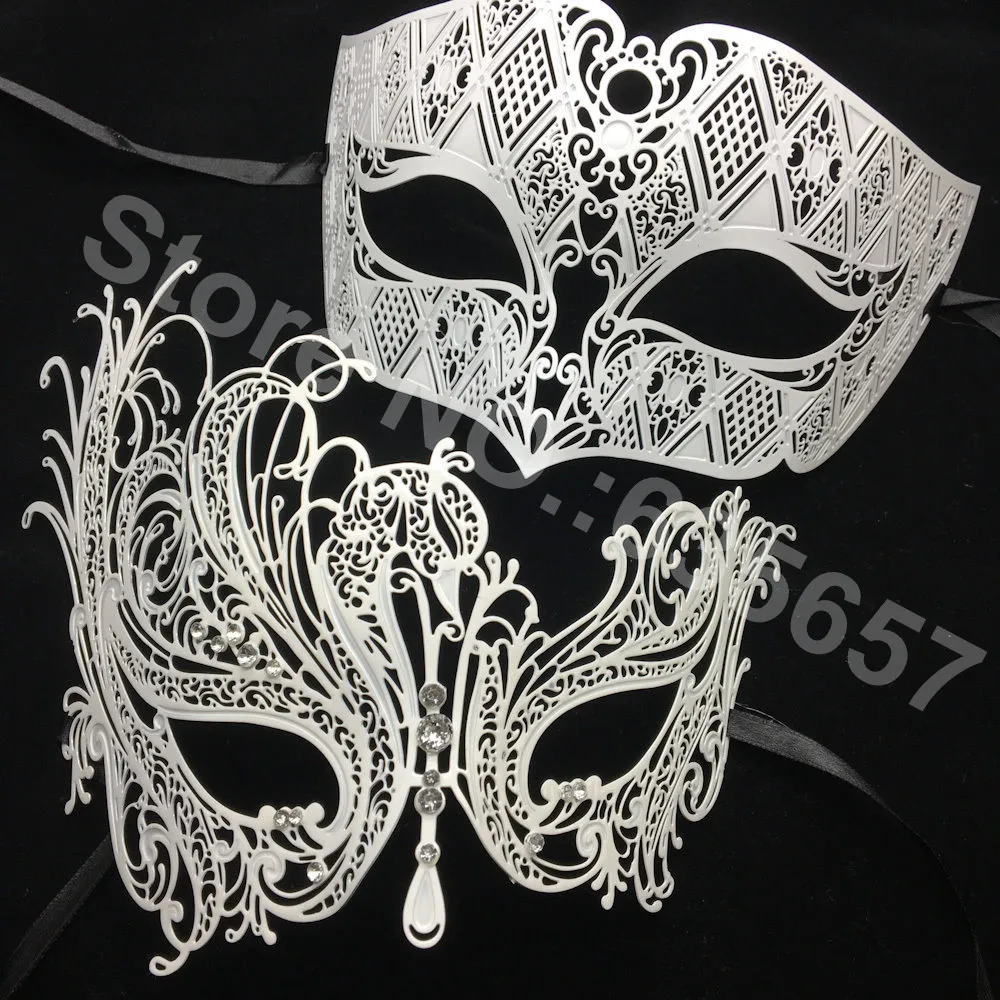 2016 New Couple Lover Masquerade White Party Masks Men & Women Black