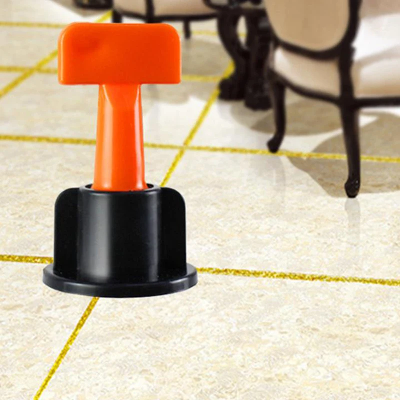 Baratos WSFS caliente 100 Uds herramientas de construcción de pared de piso de cerámica plana sistema de nivelación de azulejos reutilizable Kit de sistema de nivelación de azulejos