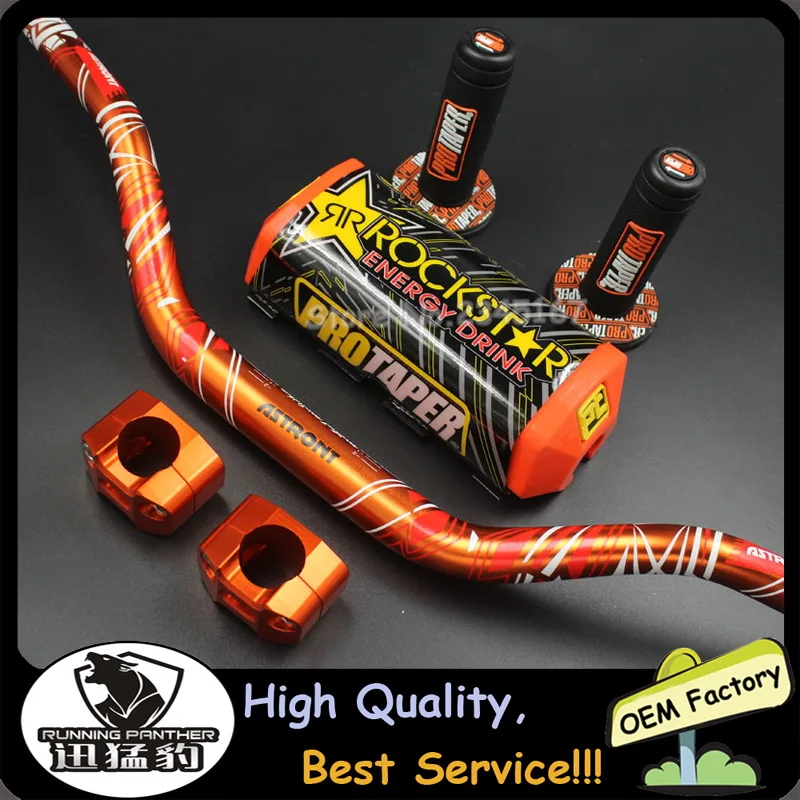 1 1/8 28MM Motorcycle Handlebars Fat Bars Grips Protaper Bar Pad Riser