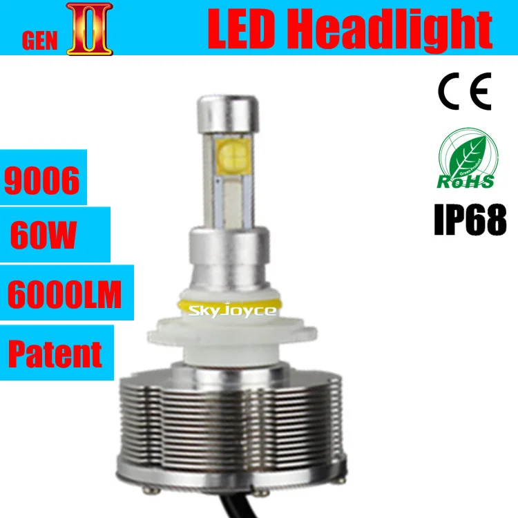 Dhl Shipping 2x 30w Car Led Headlight 9006 Hb4 Auto Led Conversion Kit 3000lm 12v 24v For Auto