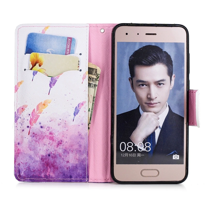 Сумка для телефона чехол Capa huawei Enjoy 7 S 7c 8 9 кожаный флип кредитный держатель стойка