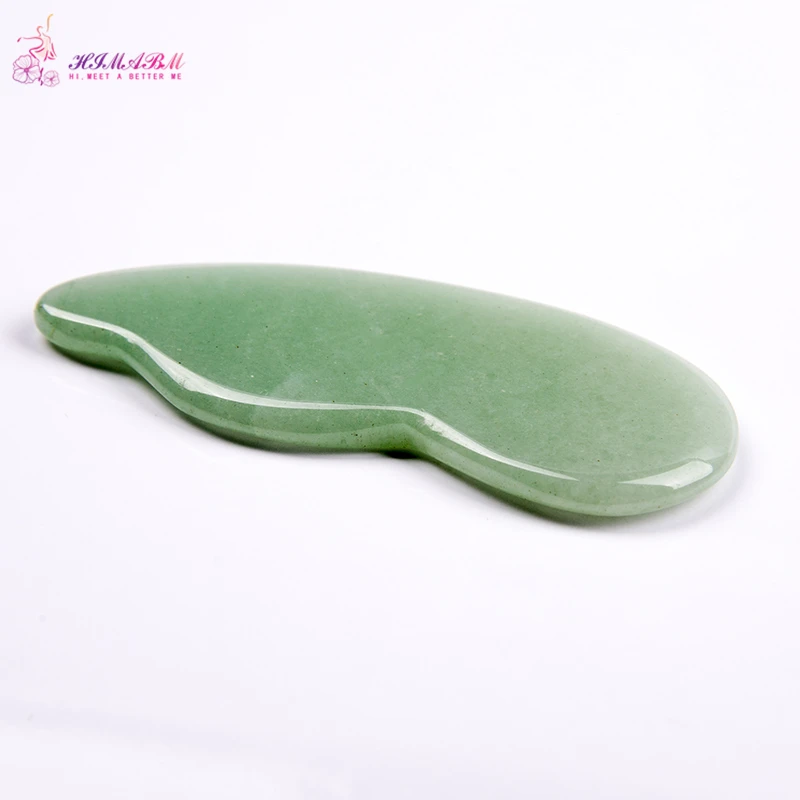 HIMABM Natural Agate Guasha Green Aventurine Gua Sha Board And Face Massage Tool Acupuncture Equipment used in TCM Skin massage HIMABM Natural Agate Guasha Green Aventurine Gua Sha Board And Face Massage Tool Acupuncture Equipment used in TCM Skin massage