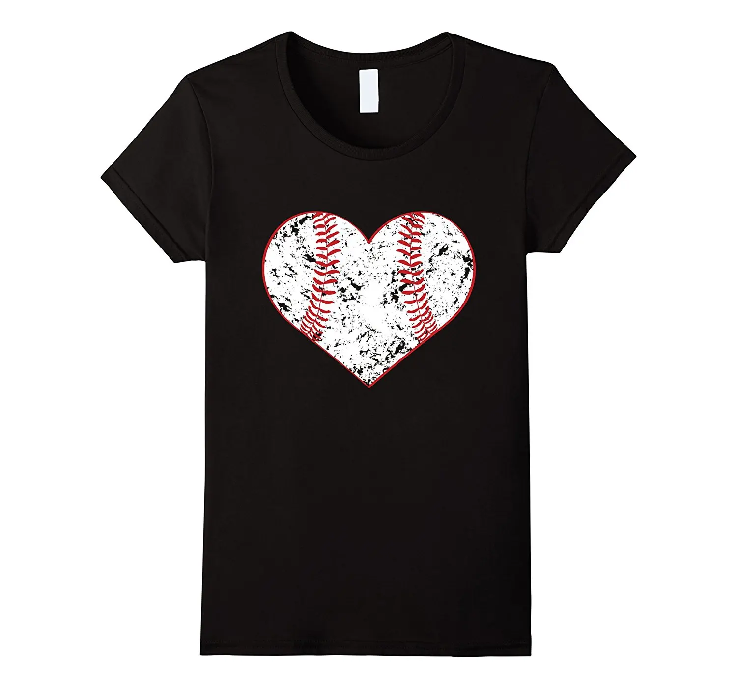

Baseballer Heart T Shirt, Gift for Softball Mom or Dad, Team Streetwear Cartoon Funny Brand Women'S T-Shirt 2018 Summer Style