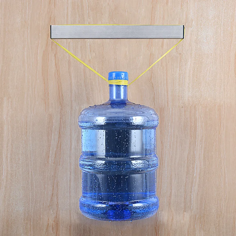 Creative hole-free European 304 stainless steel magnetic knife holder kitchen shelf kitchen knife receiving rack