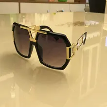 Капелус мужские яркие черные металлические солнцезащитные очки с защитой от ультрафиолета, Повседневные очки 00627