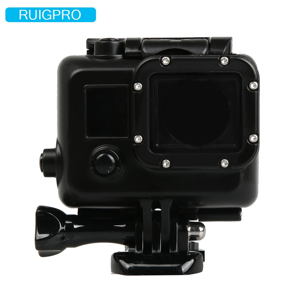 

Ruigpro for Gopro hero3 waterproof housing case + mount for Gopro go pro hero 3 black edition camera accessories