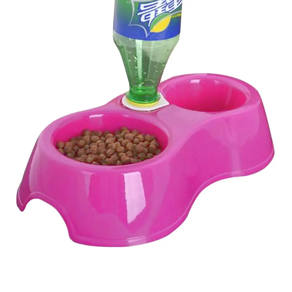 Автоматический диспенсер для воды для домашних собак, щенков и кошек, миска для питья, еды, миски для кормления, ярко-розовый