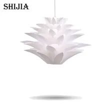 DIY Lily Lotus IQ Puzzle Pendant Lampshade Cafe Restaurant Ceiling Room Decoration LED Hanging Lamp