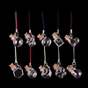 Lots 10pcs Mini Clear Glass Bottle Jars Vials Wish Bottle Cute Art Bottles DIY Craft with Corks Stopper key chain 1