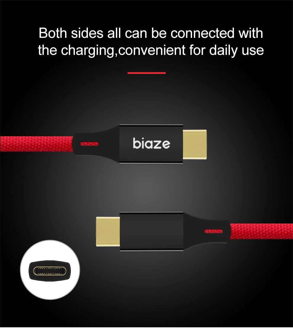 Biaze 3A usb type-C кабель для быстрой зарядки USB C кабель для samsung Galaxy S9 S8 Oneplus 6 тканевый плетеный кабель для синхронизации данных type-C телефонный кабель