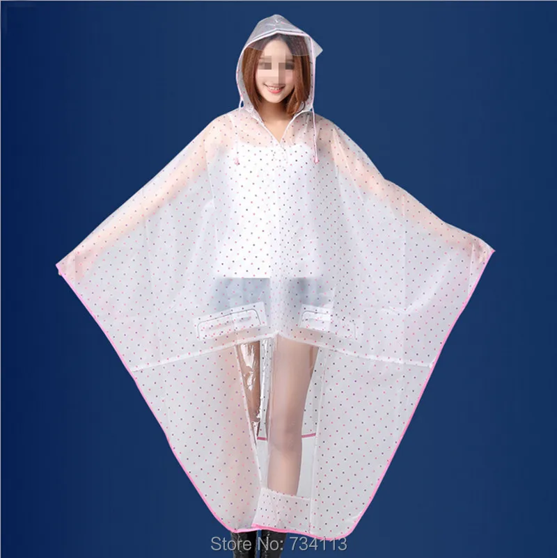 Bike poncho women rain coat bicycle cute rainwear with outdoor bilke waterproof transparent