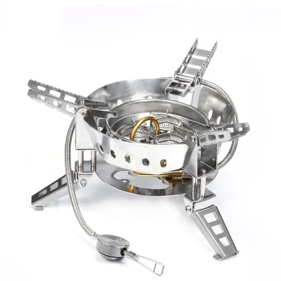 

Foldable Stove Portable Picnic Equipment 6800W Windproof Split Gas for Outdoor Cooking BBQ Camping Hiking