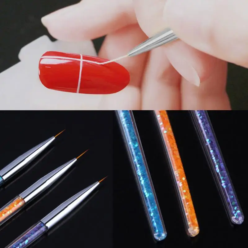 3 шт. набор инструментов для маникюра и педикюра|painting pen|painting brush pennail art painting |