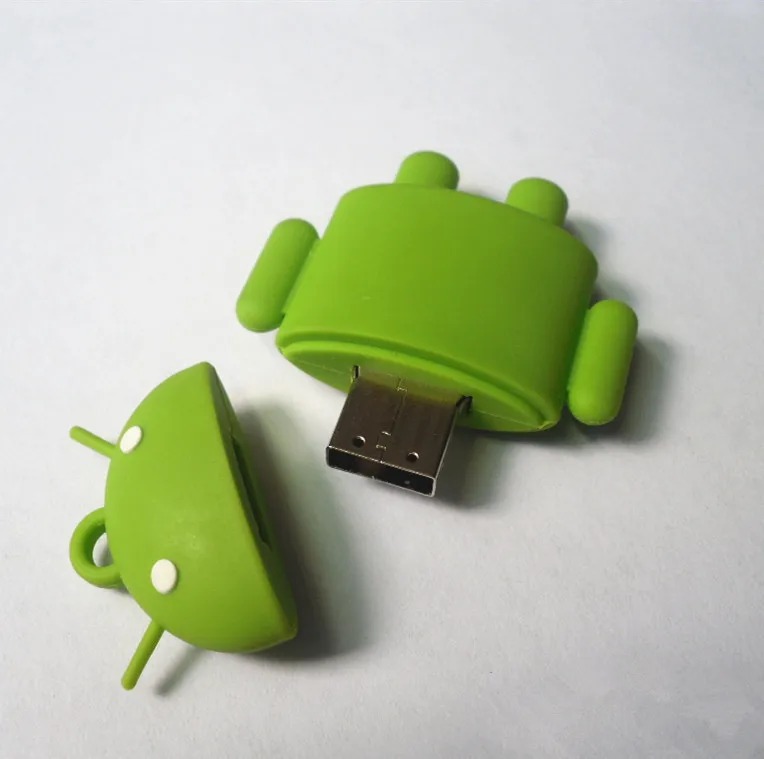 Usb накопитель с роботом 4 ГБ 8 16 32 64 зеленый флеш карта памяти|u disk|memory stickmemory stick pendrive