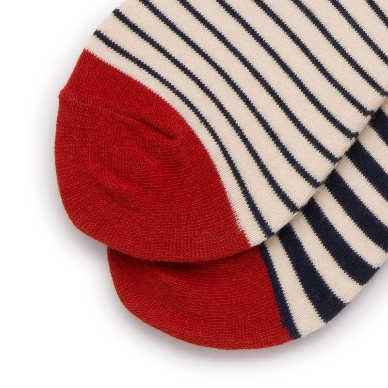 Популярные разноцветные Асимметричные носки в красную полоску, забавные носки для мужчин и женщин, хлопковые носки для влюбленных, повседневные разноцветные Носки с рисунком