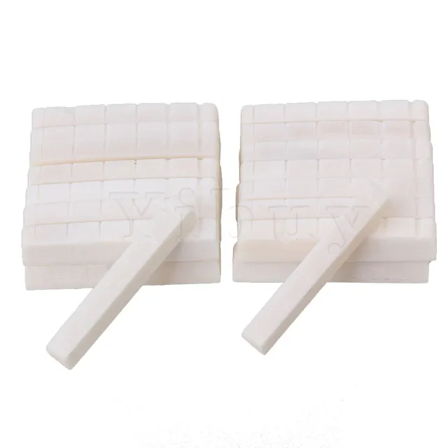 Cheap Yibuy 150pcs White 6 String Guitar Bone Nut Slotted for Electric Guitar 