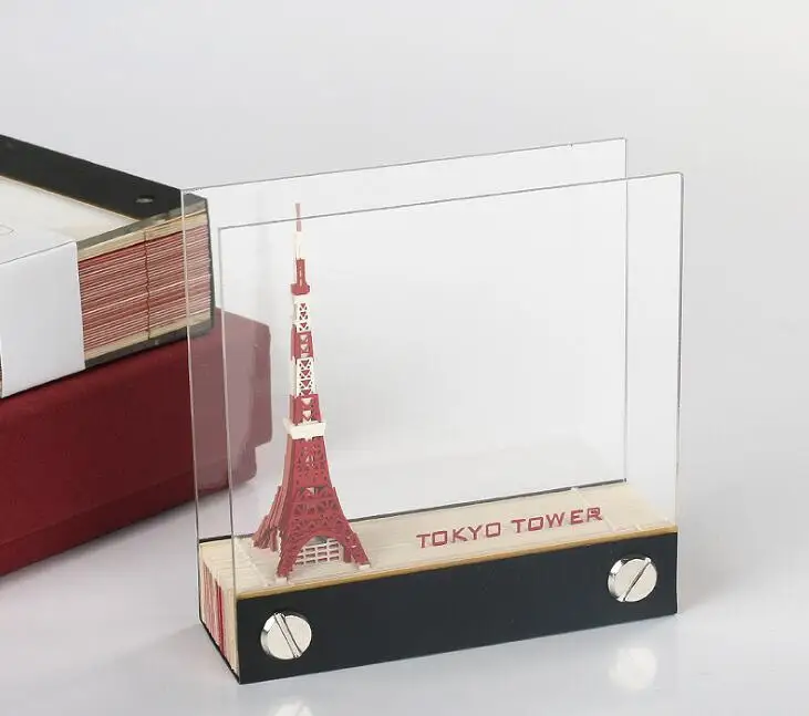 

3D Memo Paper Model Paper Architecture Model Home Office Desk Decoration Tokyo Tower Promotion Gift