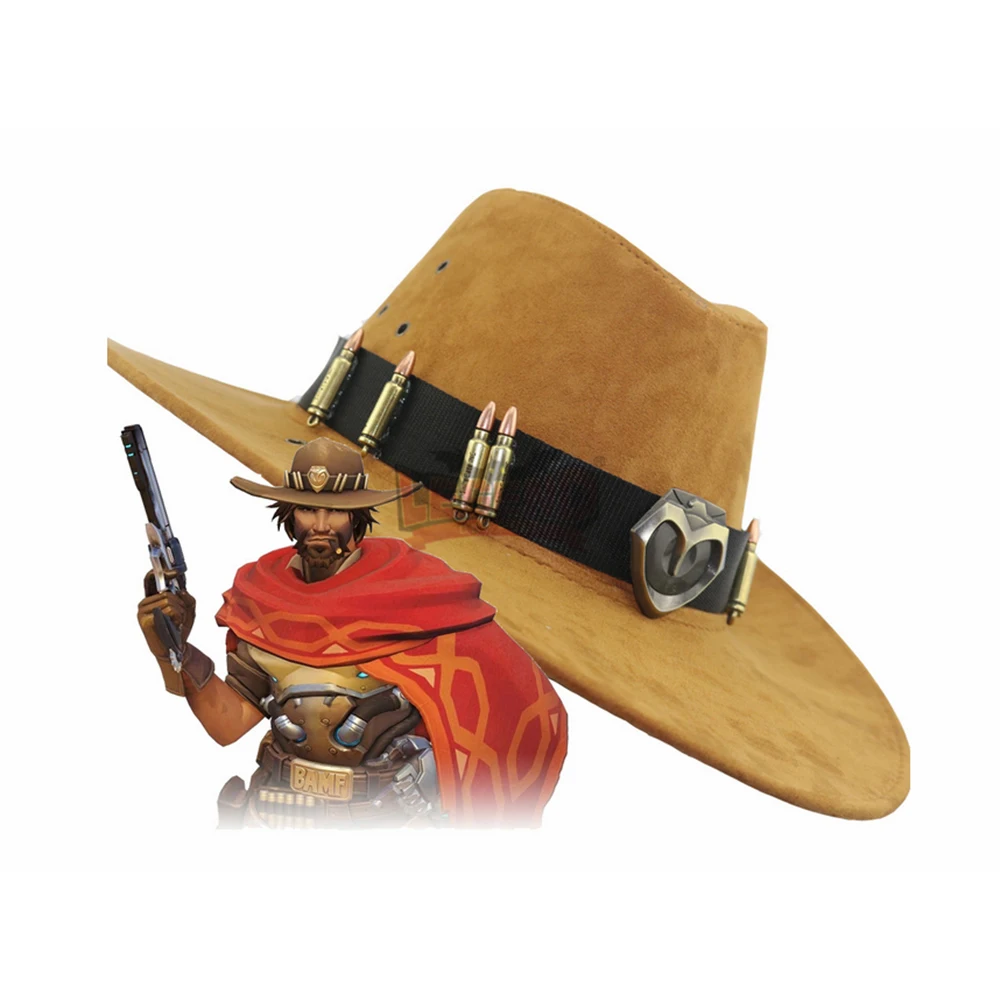 Шапка McCree Jesse McCree; костюм для косплея; ковбойская шляпа; шляпа для косплея