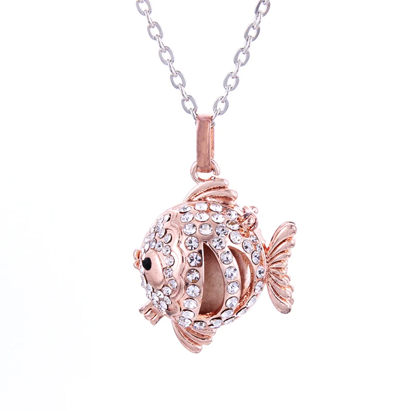 

Crystal Clownfish Eudora Harmony Ball Ball Cage Pendant Angel Caller Aromatherapy Floating Lockets Charm Pendants Jewelry