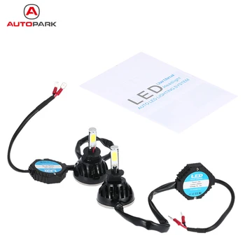 

One Pair 24W 2400LM H3 COB LED Light Headlight Fog Light DC 12V 24V 6000K White Super Bright Car Headlamp