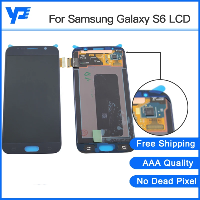 Brand New For Samsung S6 LCD Display G9200 G920f LCD With Touch Screen Digitizer Assembly Free shipping