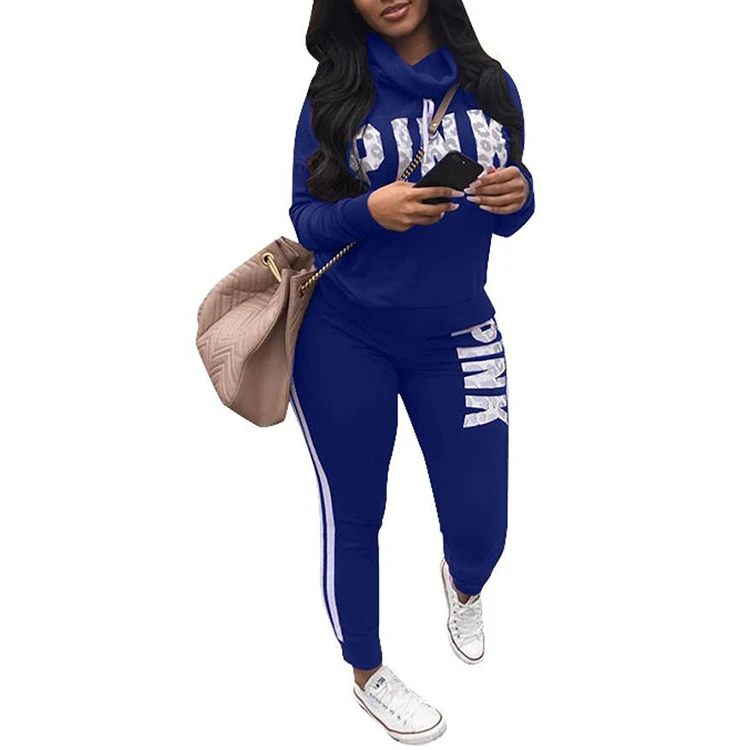New 2019 Two Piece Set Sportswear Plus Size Sweatshirt Set Women Suit Tracksuit Women Autumn Winter High Neck Conjunto Feminino New 2019 Two Piece Set Sportswear Plus Size Sweatshirt Set Women Suit Tracksuit Women Autumn Winter High Neck Conjunto Feminino