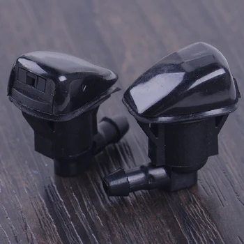 

DWCX Car Black 2Pcs Front Windshield Wiper Nozzle Washer Jet Fit for Toyota 4Runner Corolla Tacoma 2005 2006-2011 Sienna 2006