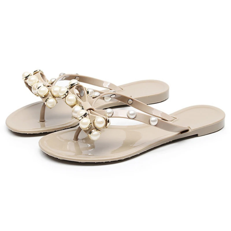 

HEE GRAND New Summer Beach Flip Flops Women Platform Flat With Slippers Faux Crystal Ladies Casual Fashion Flat Shoes XWT1534