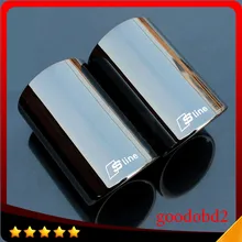 Rline Tail Throat Exhaust Pipe For Audi A1 A3 A4L A5 A6L Q3 Q5 tail pipe