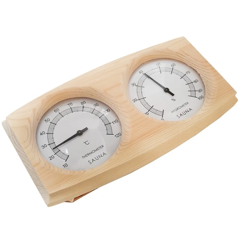 Термометр для сауны, гигрометр, аксессуары для сауны, деревянная Двойная указка, гигротермограф, термометр, измерение влажности