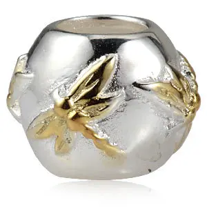 pandora gold and silver dragonfly charm pandora gold and silver dragonfly charm