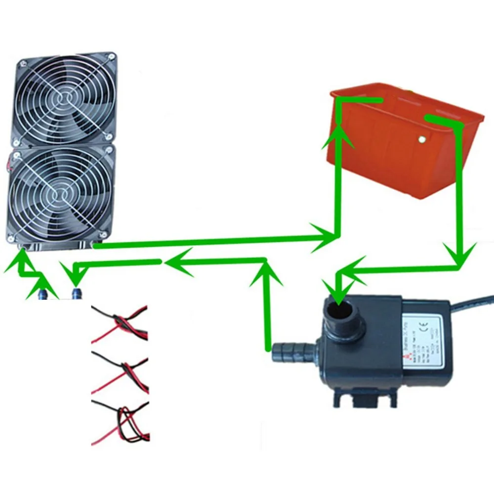 1 предмет Diy 120w Tec полупроводник Пельтье холодильник водяного охлаждения кондиционер механизм для охлаждения и вентилятор