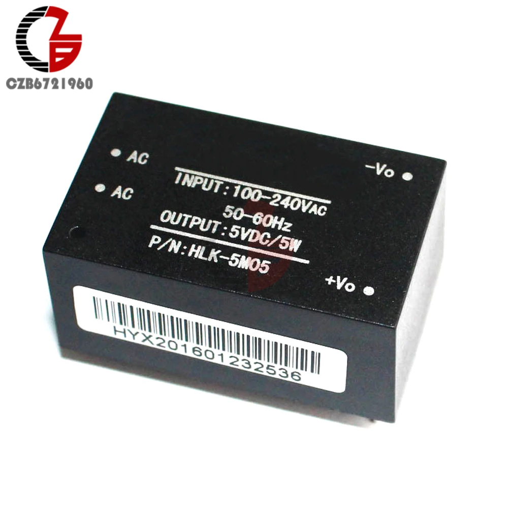 

HLK-5M05 Compact Isolated Power Supply Switch Module 5W 1A AC-DC 220V to 5V