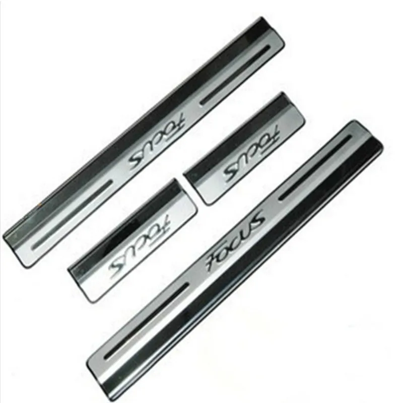 

Stainless Steel threshold scuff Plate Door Sill Covers for Ford Focus 2008-2017 4 PCs/set