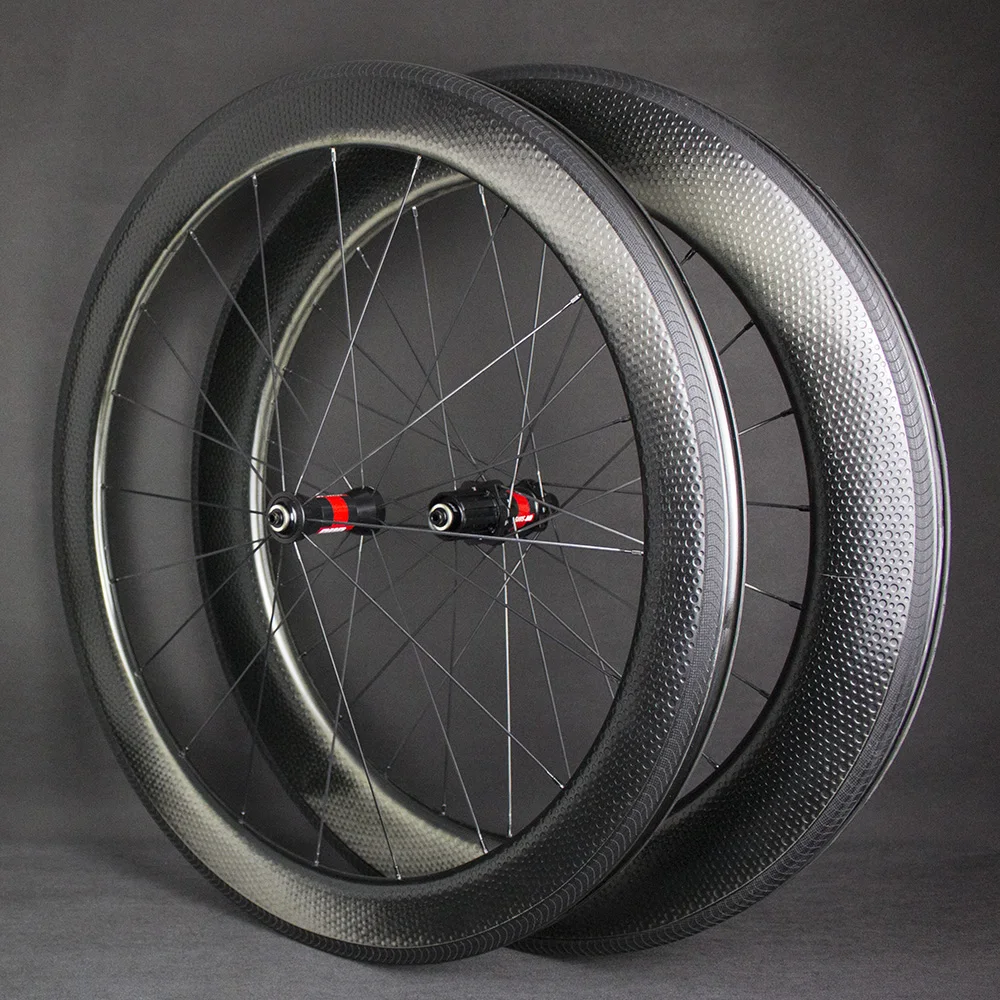 Sale 2019 Swiss Aerodynamic Dimple Carbon Road Wheels Hubs 240 DT and Flat Spokes Showstopper Brake Track Free Stickers 5