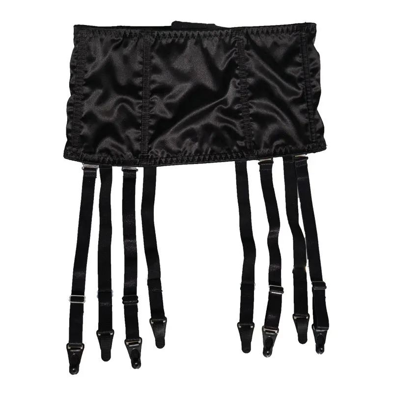 Satin Garter Belt Removable Wide Straps Metal Buckles/Clips Sexy Suspender Belt for Stocking Waist Trainer Sexy Lingerie S507B Satin Garter Belt Removable Wide Straps Metal Buckles/Clips Sexy Suspender Belt for Stocking Waist Trainer Sexy Lingerie S507B