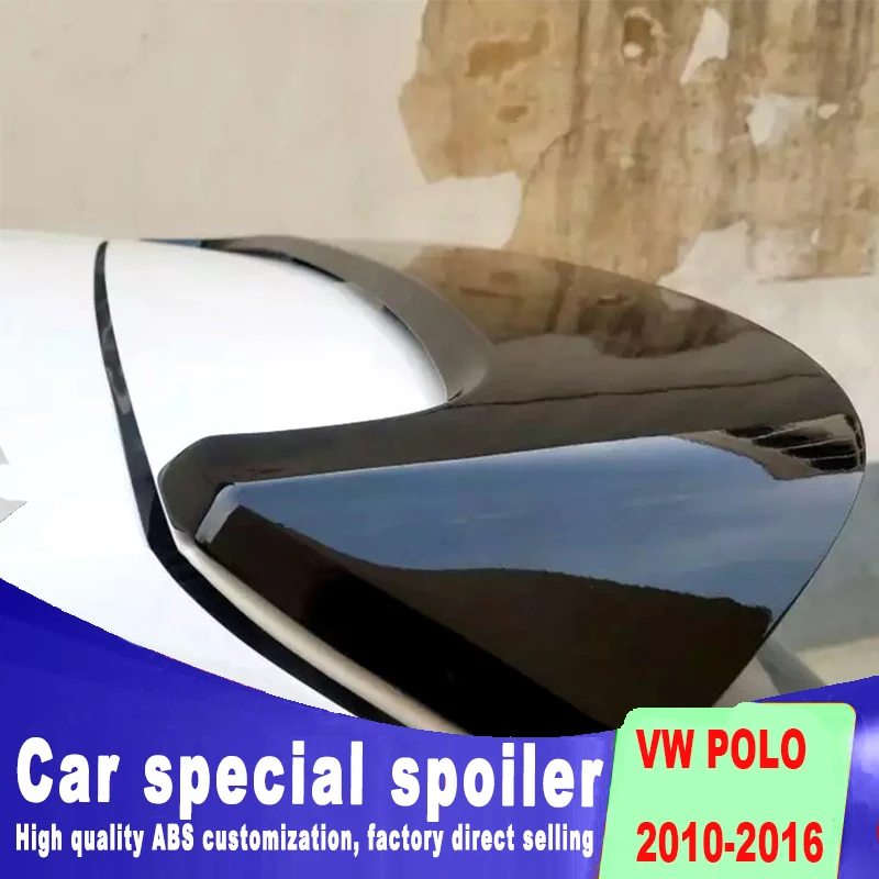 Дизайн лопасть для летательного аппарата спойлер 2010 до года для Volkswagen VW polo для двух папок дверные режимы аксессуар для багажника крылья спойлер