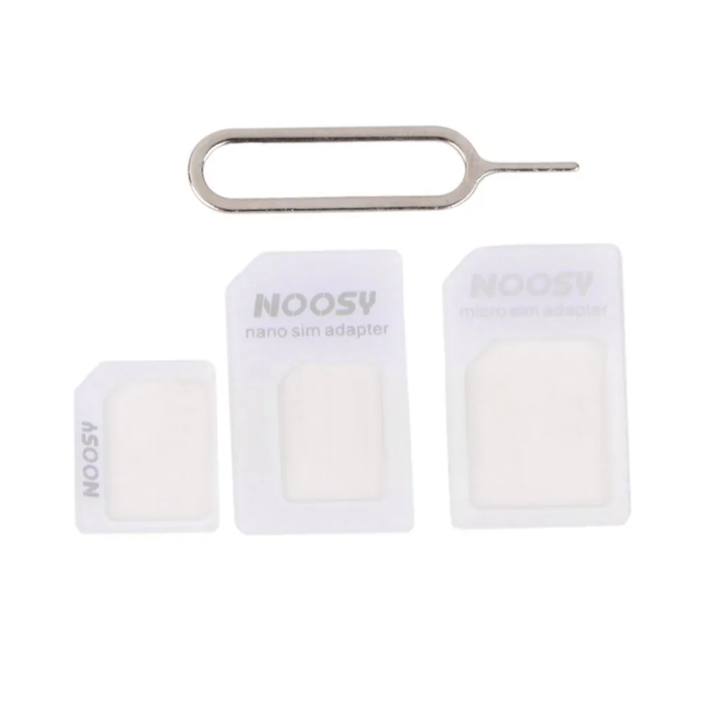 Адаптер 4 в 1 Nano Micro Standard для сим карты адаптер извлечения Pin код iPhone 5 6 5c Plus Samsung Galaxy