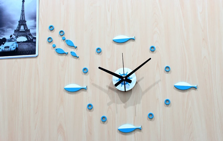 Tipo di Orologi Da Parete FAI DA TE Il Mar Mediterraneo Pesce Bello Blu mare  Orologi Al Quarzo Della Parete Della Casa Camera Dei Bambini Della Parete  Orologi Bambini regali|sea clock|the wall