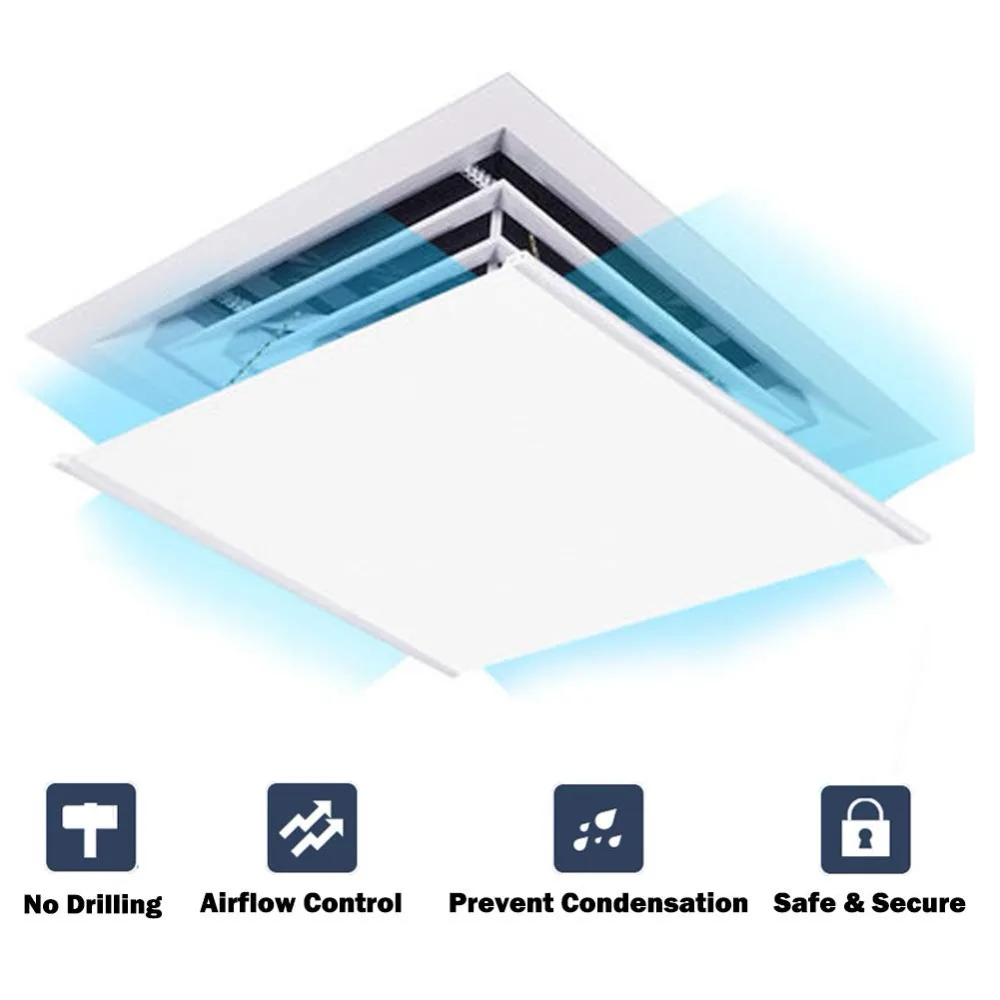 Us 22 43 21 Off Air Deflector Adjustable Reusable Air Deflector For Ceiling Vents Home Hvac Ac And Ceiling Registers Air Conditioner Deflector In