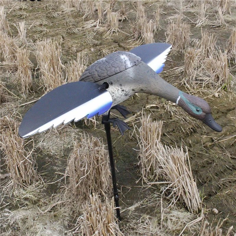 

PDDHKK Hunting Duck Decoys 6V/12V Electric Motor Plastic Electric Remote Control with Magnet Spinning Wings Shooting Accessories