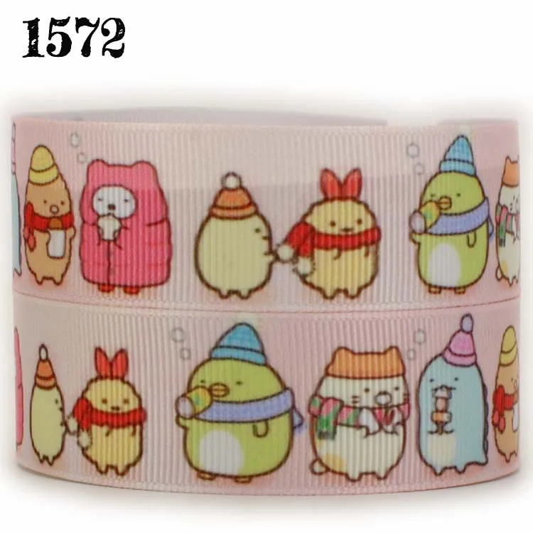 Новые 50 ярдов sumikko gurashi мультфильм ленты печатных grosgrain Бесплатная доставка