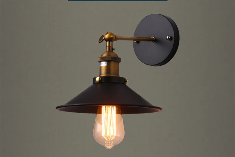 Винтажные настенные светильники, ретро светодиодный настенный светильник, железный настенный светильник для спальни, светильник для дома, Кухонный Светильник