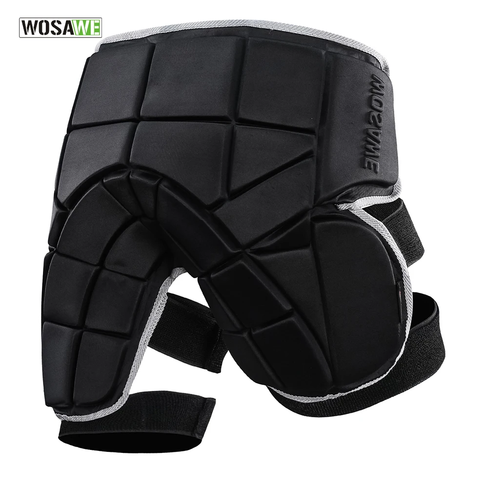 WOSAWE Skateboarding Shorts Men Women Adult Protective Hip Butt Pad Padded Shorts Ski Skate