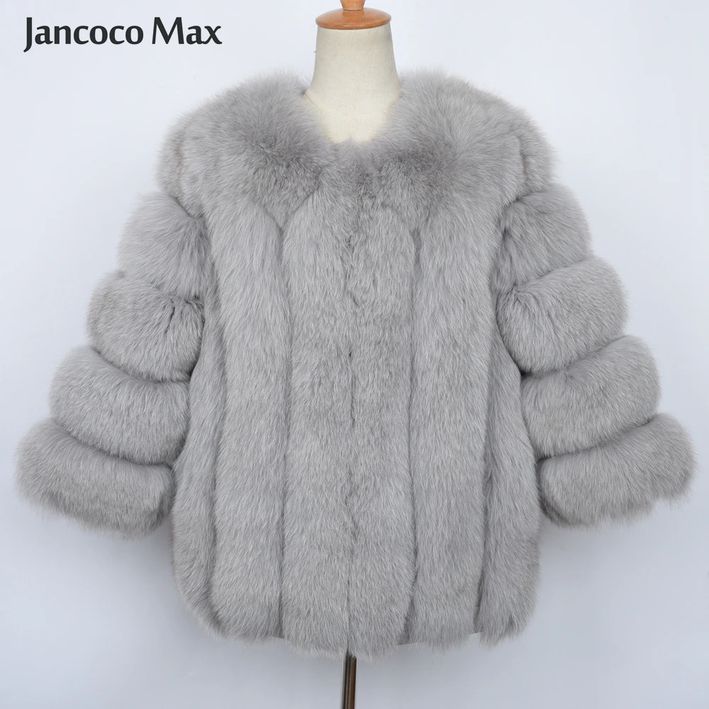 Jancoco Max опт/розница 10 цветов женская меховая куртка из натурального Лисьего меха или женская зимняя Модная Меховая куртка S1589