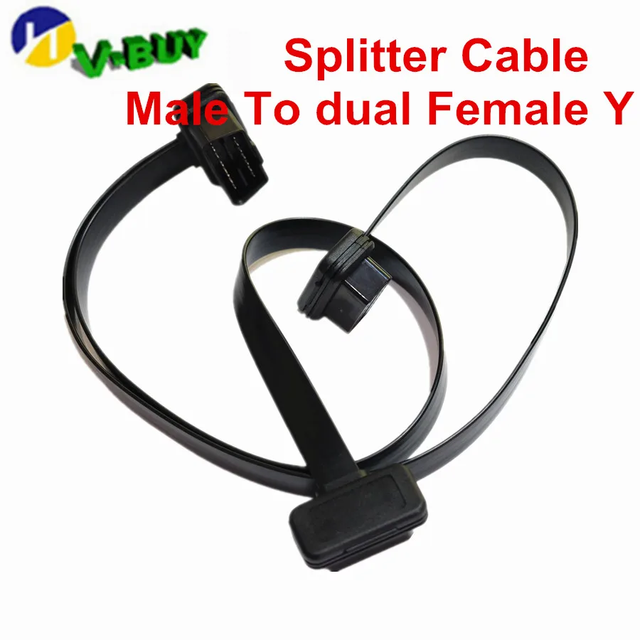 Удлинительный кабель OBD2 кабель 16 Pin 1 Male To 16 Pin 2 Female OBD II OBD2 разъем OBD2 1-2 Диагностика расширения кабеля