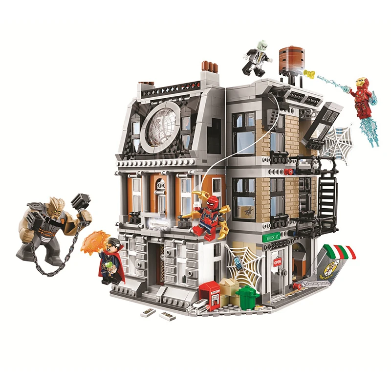 Bela Marvel 76108 Sanctum Sanctorum Showdown Мстители Бесконечность войны супер герой строительные