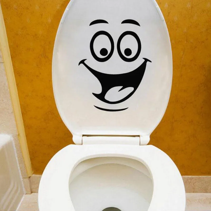 Big mouth toilet stickers diy vinyl home decal mual art waterproof posters paper 3D Vinyl Wall